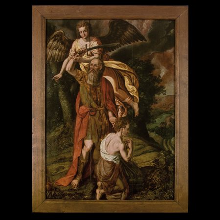 Pittore tedesco della fine del XVI secolo, Il sacrificio di Isacco