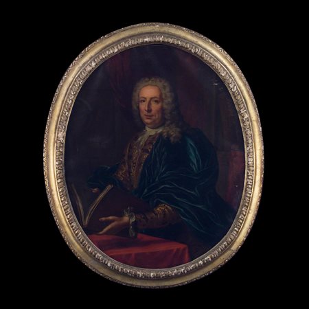 Domenico Parodi (Genova, 1672 - 1742), Ritratto di gentiluomo con libro, 1739