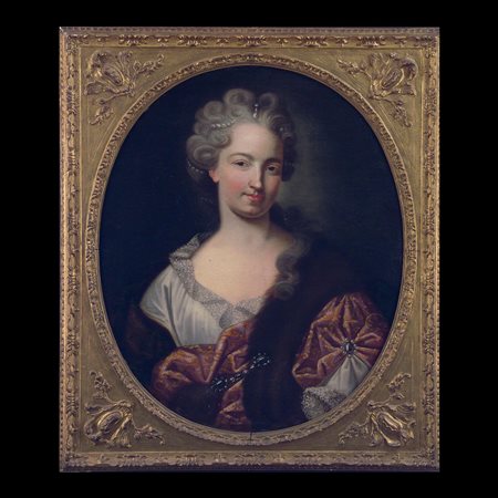 Pierre Mignard (Troyes, 1612 – Parigi, 1695), attr.a, Ritratto di gentildonna