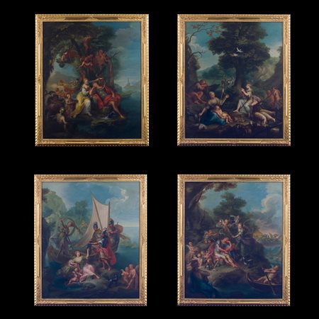 Luigi Garzi (Pistoia 1638 - Roma 1721), Quattro episodi dalla Gerusalemme Liberata