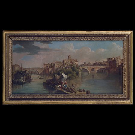 Pittore romano della seconda metà del XVIII secolo, Isola Tiberina