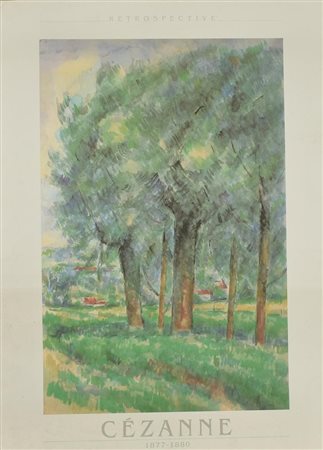 CEZANNE manifesto, 80x60cm Realizzato da Galerie Beyeler, Lombreuil per la...