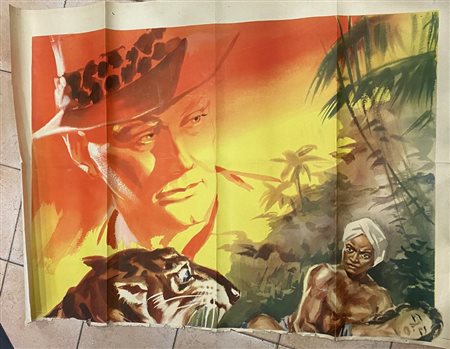 LA TIGRE DEL KUMAON manifesto cinematografico,2x 100x135cm Realizzato da...