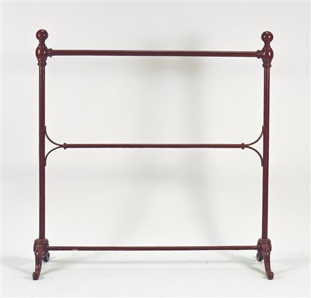 PORTASCIUGAMANI IN FERRO fine XIX/inizio XX secolo cm 112x108