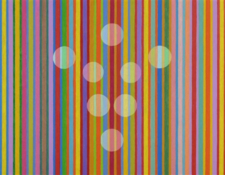 Francesco Fasano PRESENZE VIII acrilico su cartoncino, cm 32x40 sul retro:...