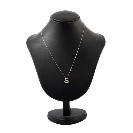 COLLANA in oro bianco 18 KT con brillanti