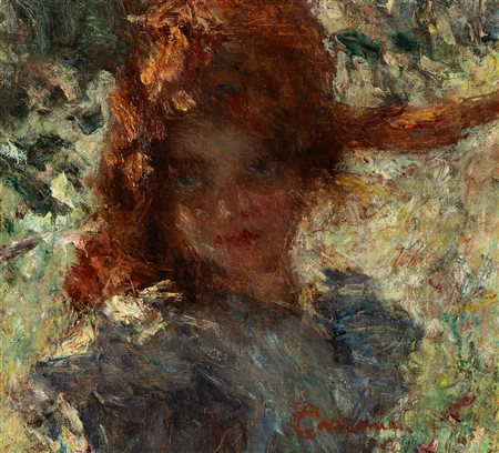 Carlo Cazzaniga (Milano 1883-1936)  - La bimba