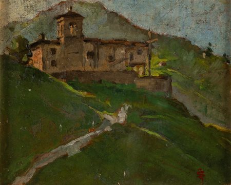 Giuseppe Picardi (attivo tra il XIX e il XX secolo)  - Mattino a San Gottardo, Gandino, 1947