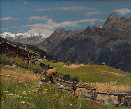 Carlo Musso Balangero TO 1907 - Torino 1968 Lavoro nei campi