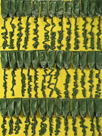 Arman (Nizza 1928 ‑ New York 2005) “Senza titolo” 2002 acrilico, tubetti di...