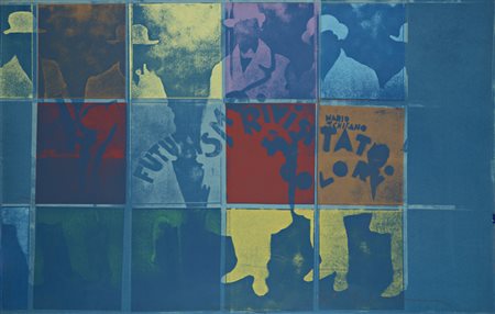 Schifano Mario (Homs 1934 ‑ Roma 1998) “Futurismo Rivisitato” acrilico su...