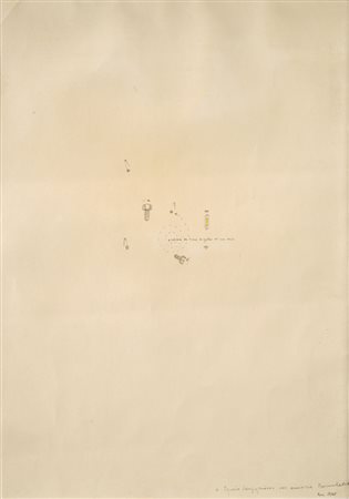 Gianfranco Baruchello (Livorno 1924) “Schiavo la tiene lo spettro di un re”...