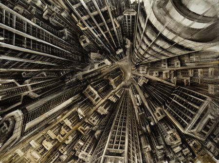 Fabio Giampietro (Milano 1974) “Vertigo” 2007 olio su tela, cm 150x200...