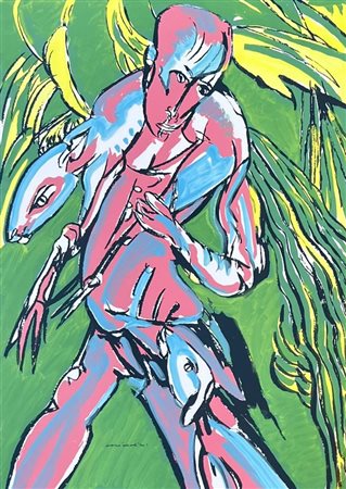 BRINDISI REMO ROMA (ROMA) 1918 Una persona Retouchè 70,00x50,00 Certificato...