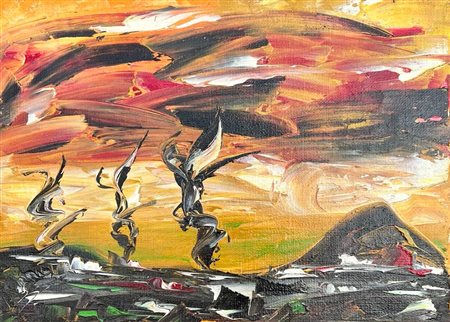 SECAN GEORGE BUCAREST (EE) 1913 Senza titolo Olio su tela 50,00x70,00...