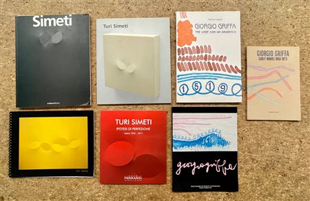 GIORGIO GRIFFA E TURI SIMETI - Lotto unico di 7 cataloghi