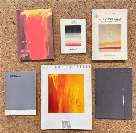 VALENTINO VAGO, GOTTARDO ORTELLI E SANDRO DE ALEXANDRIS - Lotto unico di 6 cataloghi
