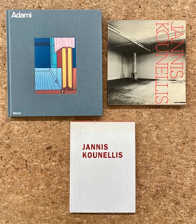 JANNIS KOUNELLIS E VALERIO ADAMI - Lotto unico di 3 cataloghi