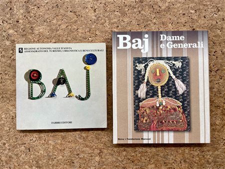 ENRICO BAJ - Lotto unico di 2 cataloghi