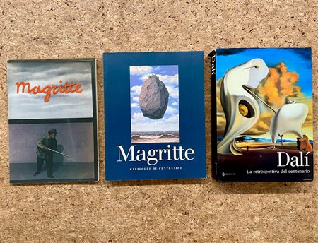 RENÉ MAGRITTE E SALVADOR DALÌ - Lotto unico di 3 cataloghi