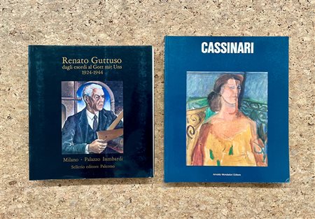 RENATO GUTTUSO E BRUNO CASSINARI - Lotto unico di 2 cataloghi