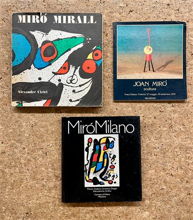 JOAN MIRÓ - Lotto unico di 3 cataloghi
