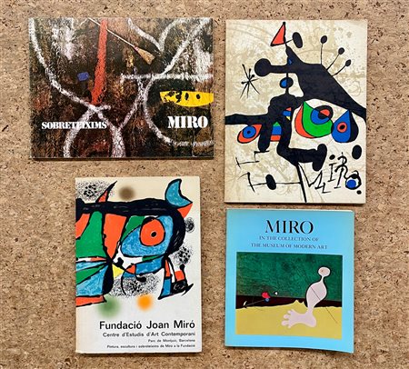 JOAN MIRÓ - Lotto unico di 4 cataloghi