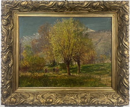 Leonardo Roda Racconingi (CN) 1868 - Torino 1933 Paesaggio 