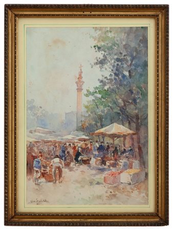 Gino Giuseppe Scalatelli  Napoli 1876 - Casapusterlengo (LO) 1943 Il Verziere a Milano 