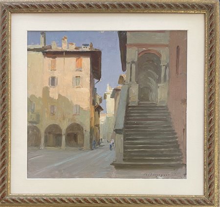 Romeo Borgognoni Ravenna 1875 - Pavia 1944 Il Broletto a Pavia 