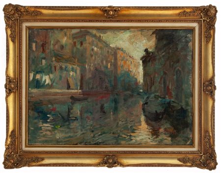 Emil Lindenfeld  Ungheria 1905 -  New Jersey 1986 Meriggio a Venezia 