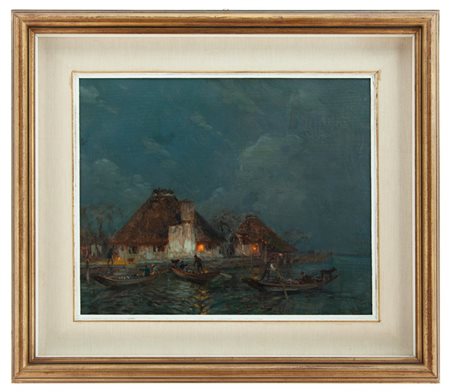 Millo Bortoluzzi 1868 - Dolo (VE) 1933 Notturno 