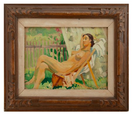 Guido Farina 1896 - Padova 1957 Nudo femminile seduto
