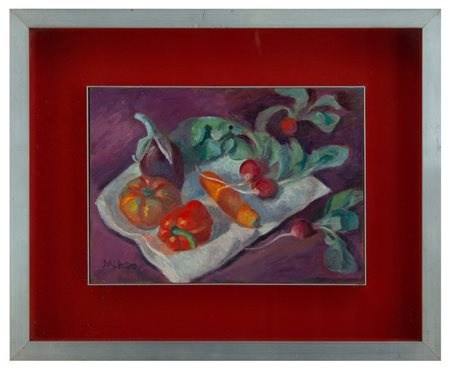 Francesco Del Pozzo Bologna1891 – Solbiate O. (VA) 1983 Natura morta con verdure