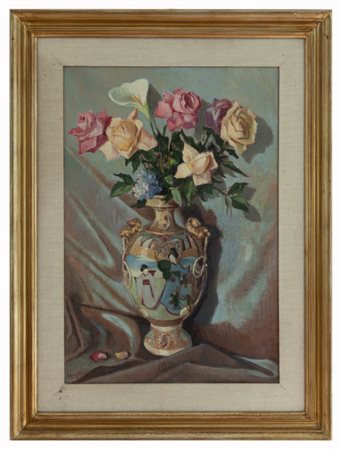 Lando Landozzi Livorno 1887 – 1959 Vaso di fiori 