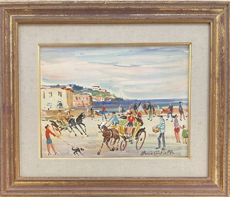 Mario Cortiello Napoli 1907 – S. Sebastiano al Vesuvio (NA) 1981 Vita di mare