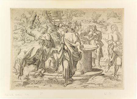 Annibale Carracci (1560-1609) [attribuito a]. Samaritana al Pozzo. 1610....