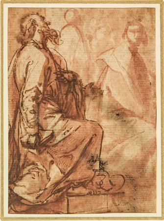 Domenico Cresti (detto il Passignano) (1559-1638). Studio di Santo e figure...