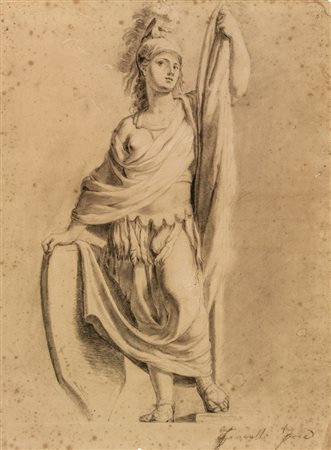 Pietro Fancelli (1764-1850). Studio accademico di ritratto femminile in vesti...