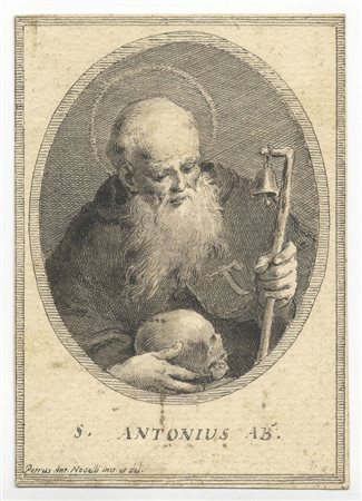 Pietro Antonio Novelli (1729-1804). Sant’Antonio Abate. XVIII secolo. Penna e...
