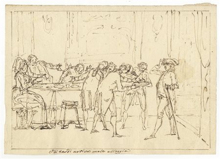 Giuseppe Piattoli (1743 ca.-1823 ca.). Chi tardi arriva male alloggia. 1788...