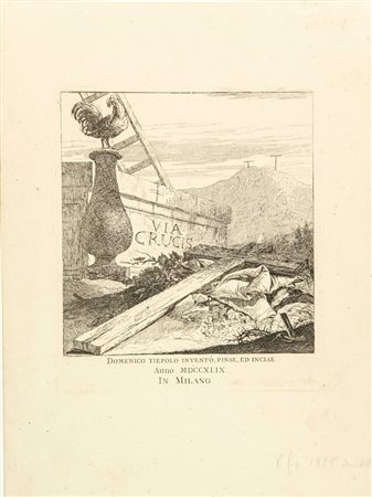 Giandomenico Tiepolo (1726-1804). Via Crucis. 1749. Acquaforte. Matrice: mm...