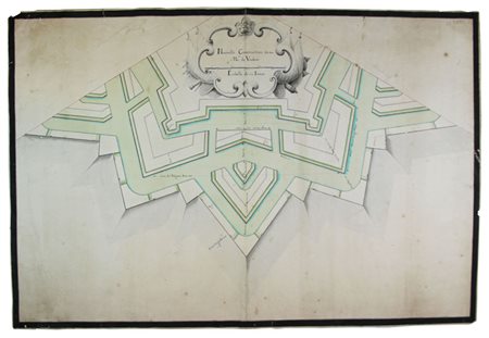 Sébastien Vauban Le Prestre (de) (1633-1707) e altri. Pianta del Bastione di...