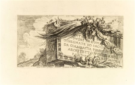 Giovanni Battista Piranesi (1720-1778). 3 frontespizi delle Antichità Romane....