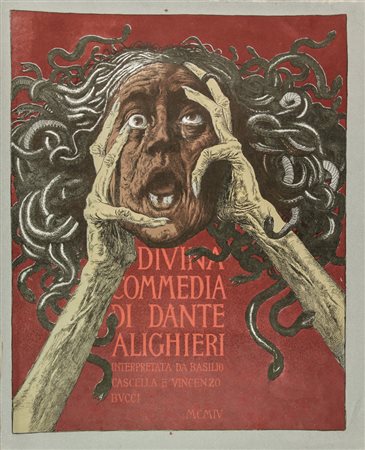 Basilio Cascella (1860-1950). Medusa urlante. (Copertina-frontespizio per la...