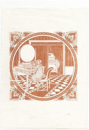 Francesco Nonni (1885-1975). Bimba seduta che si pettina. 1912 ca....