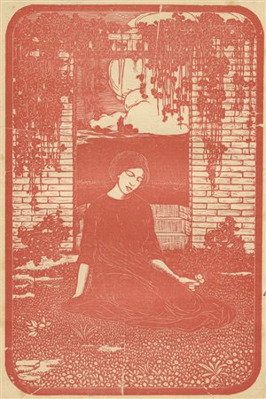 Francesco Nonni (1885-1975). La madre. Risveglio. 1915. Xilografia. mm...