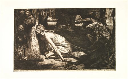 Marcel Roux (1878-1922). La forêt du vice (La foresta del vizio). 1907....