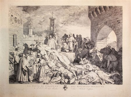 Luigi Sabatelli (1772-1850). La peste di Firenze dal Boccaccio descritta....