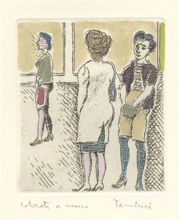 Orfeo Tamburi (1810-1994). Quattro incisioni. 1980 ca. Lotto composto da 4...